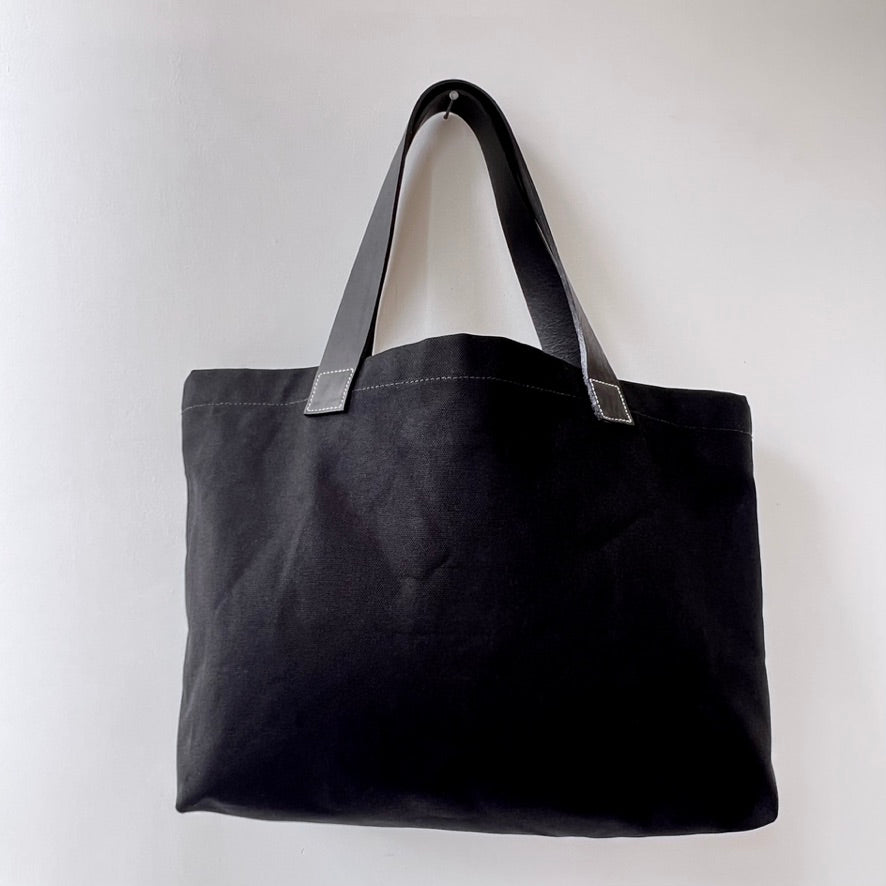 Midnight Hour Tote – Golden Hour Leather & Canvas