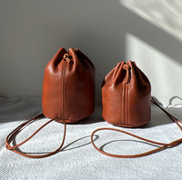 Brown Drawstring Pouch Medium