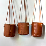 Hanging Leather Planter