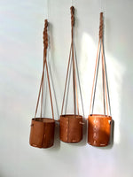 Hanging Leather Planter